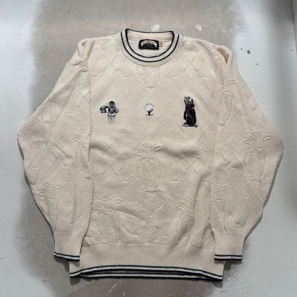 croft & barrow Other - Vintage Fairway Sport Croft & Barrow Golf Embroidered Knit Sweater Mens Large